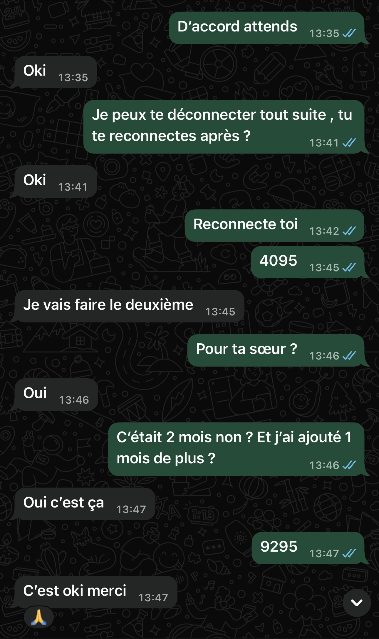 Avis d’un client satisfait après l’activation de deux abonnements